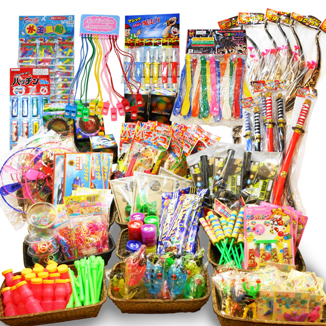 イベント用品卸売り えんにち日本の 玩具の販売セット 3,0000円コース ／駄菓子とレトロ玩具の太郎と花子
