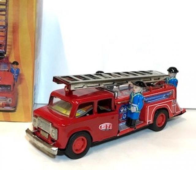ブリキのおもちゃ ブリキの消防車 はしご車 有限会社太郎と花子