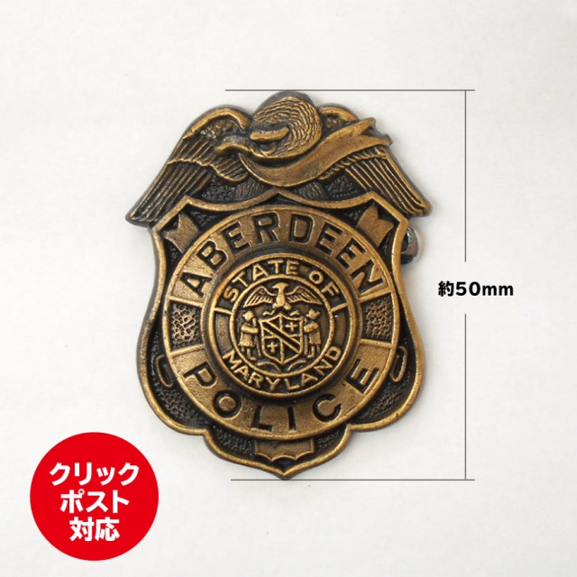 ポリスバッジ ABERDEEN ダイカスト製