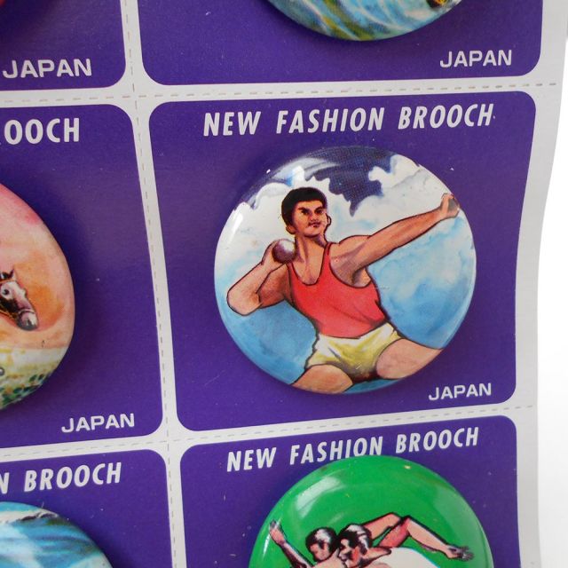 東京オリンピック1964 スポーツアスリートバッヂ12個付き1